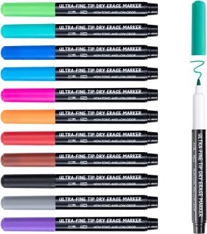 Premium Dry Erase Markers with Ultra Fine Tips: Precision Writing for All Your Needs