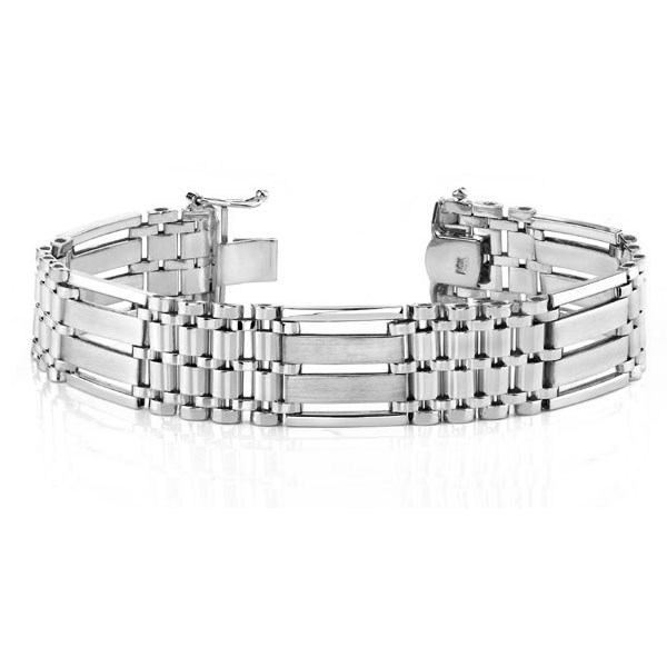 white gold bracelet for men