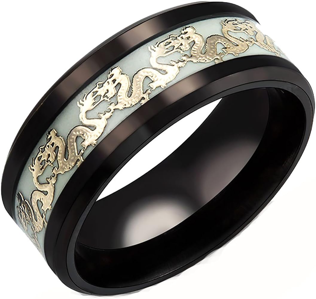 black and gold wedding band